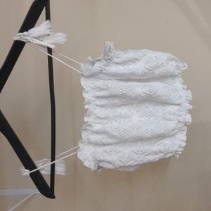 Zara White Cropped shirt